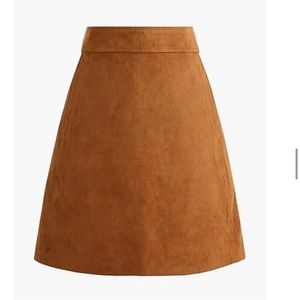 J Crew Factory Suede Mini Skirt